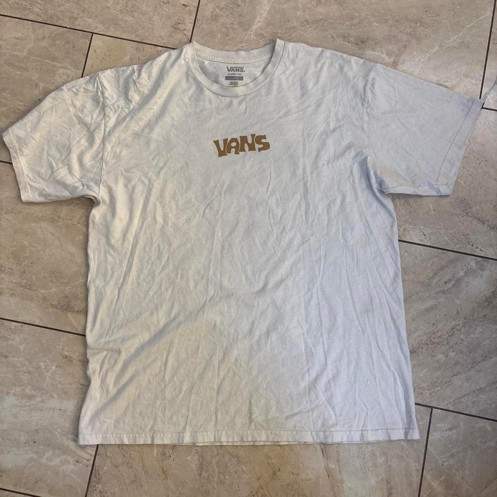 Vans Mens T-Shirt XL White Classic Fit Broccoli Off The Wall Graphic Skate Tee